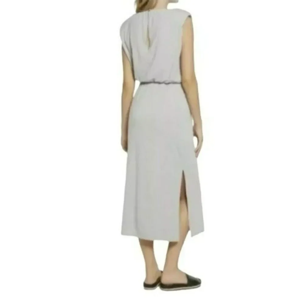 Wayf Luisa Gray Jersey MIDI Dress size 8 NWT
